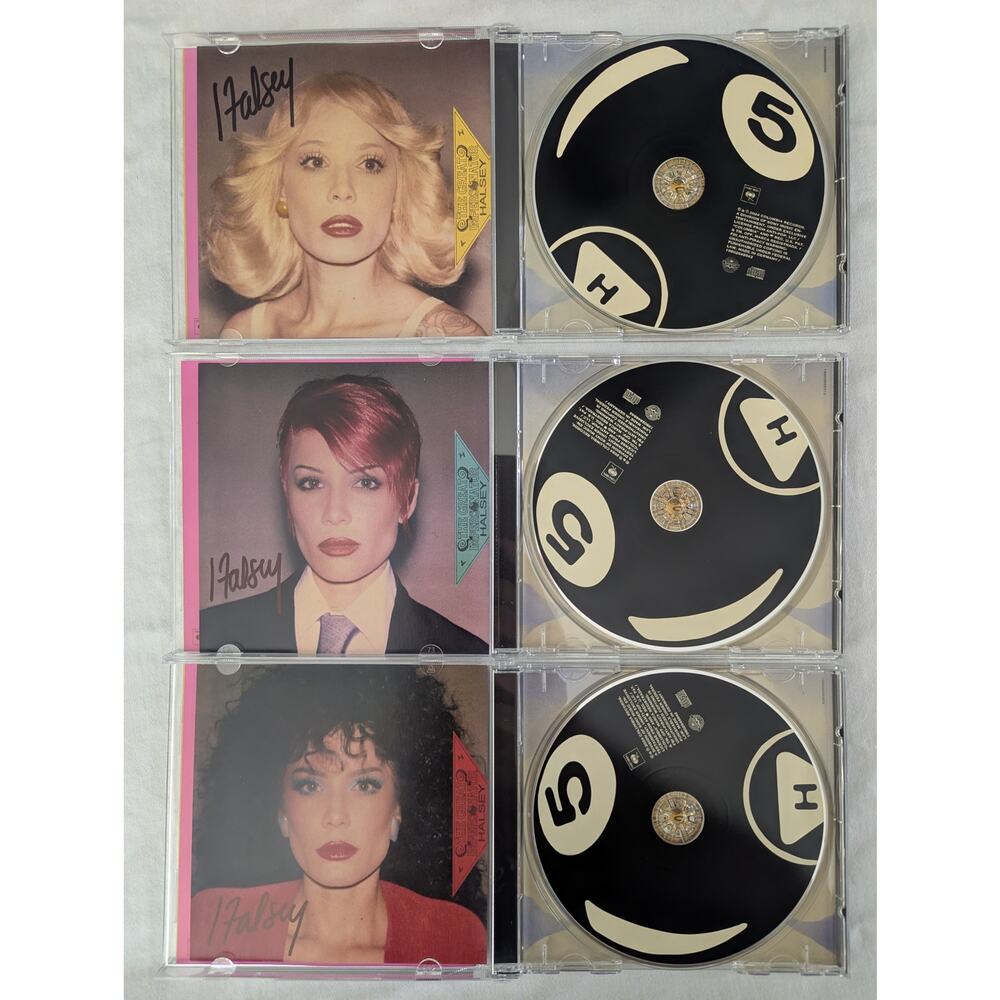 Halsey Signed CDs The Great Impersonator Autographed Insets 70s 80s 90s Bundle